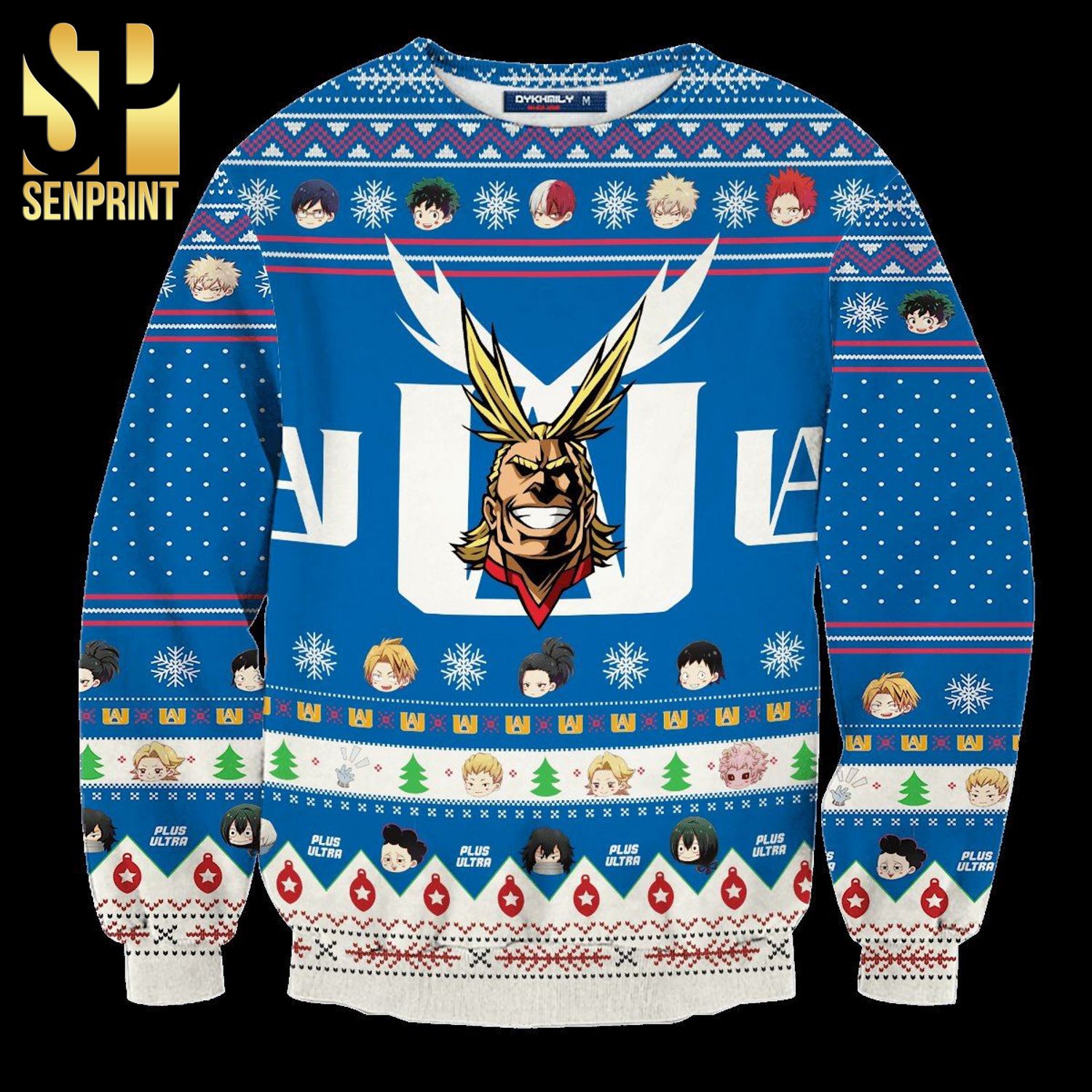 Go Beyond Plus Ultra My Hero Academia Knitted Ugly Christmas Sweater