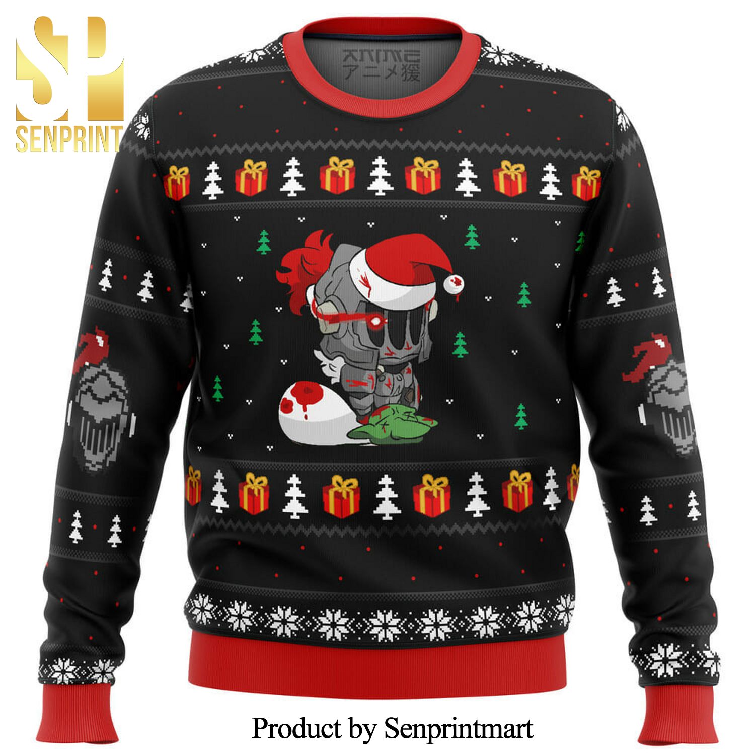 Goblin Slayer Santa Manga Anime Knitted Ugly Christmas Sweater