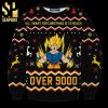 Goku Over 9000 Dragon Ball Z Manga Anime Knitted Ugly Christmas Sweater