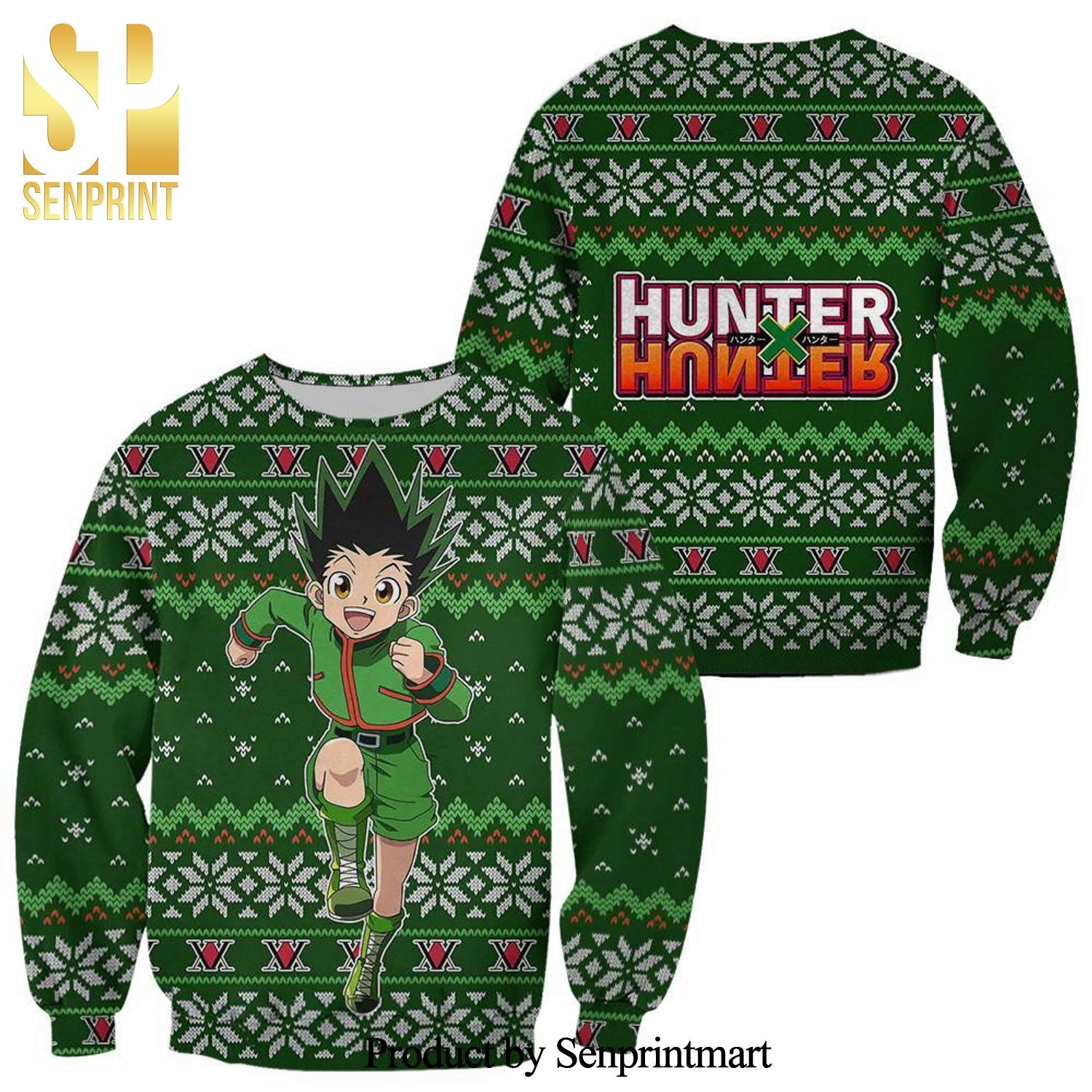 Gon Hunter X Hunter Manga Anime Knitted Ugly Christmas Sweater