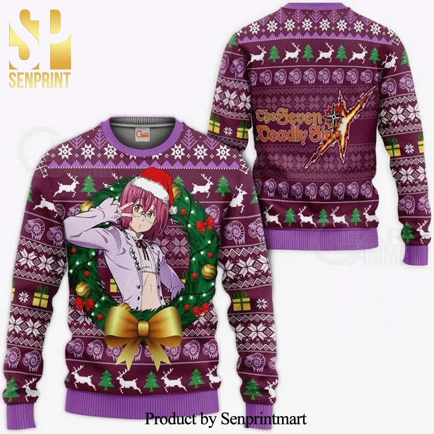 Gowther The Seven Deadly Sins Anime Knitted Ugly Christmas Sweater