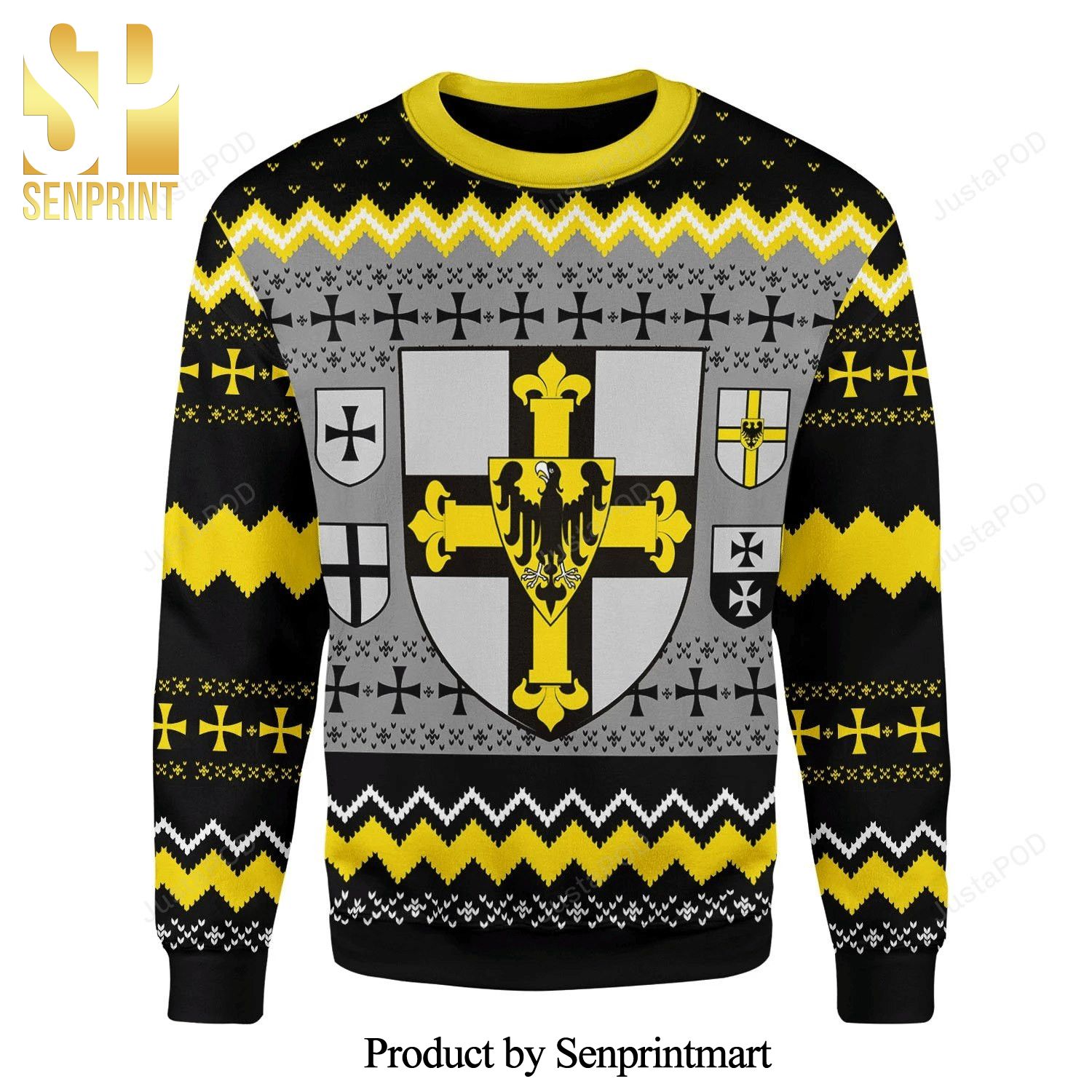 Grand Master Of The Teutonic Order Knitted Ugly Christmas Sweater