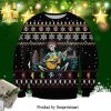 Grateful Dead Rock Band Wood Knitted Ugly Christmas Sweater