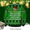 Grinch Hate Hate Hate Knitted Ugly Christmas Sweater