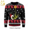 Grinch Hate Hate Hate Knitted Ugly Christmas Sweater