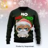 Grumpy Cat Punch You Knitted Ugly Christmas Sweater