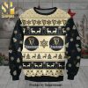 Guinness Beer Logo Checkered Pattern Claus Knitted Ugly Christmas Sweater