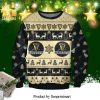 Guinness Beer Pine Tree And Reindeer Knitted Ugly Christmas Sweater