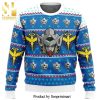 Gundam Helmet Knitted Ugly Christmas Sweater