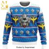 Gundam Helmet Manga Anime Knitted Ugly Christmas Sweater