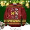 Happy Christmas Snowflake Knitted Ugly Christmas Sweater