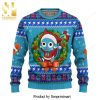 Happy Christmas Snowflake Knitted Ugly Christmas Sweater