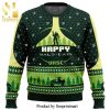 Happy Hallothanksmas Jack Skellington Knitted Ugly Christmas Sweater