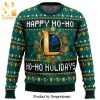 Happy Hockey Day Knitted Ugly Christmas Sweater