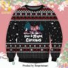 Harry Potter Hermione Granger Ron Weasley Harry Potter Poster Knitted Ugly Christmas Sweater