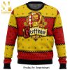 Harry Potter Pixel Slytherin House Logo Knitted Ugly Christmas Sweater