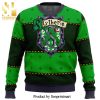 Harry Potter x Friends Snowflake Pattern Knitted Ugly Christmas Sweater – Black