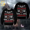 Harry Potter x Friends Snowflake Pattern Knitted Ugly Christmas Sweater – Black