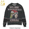 Have A Killer Christmas Horror Movie Knitted Ugly Christmas Sweater