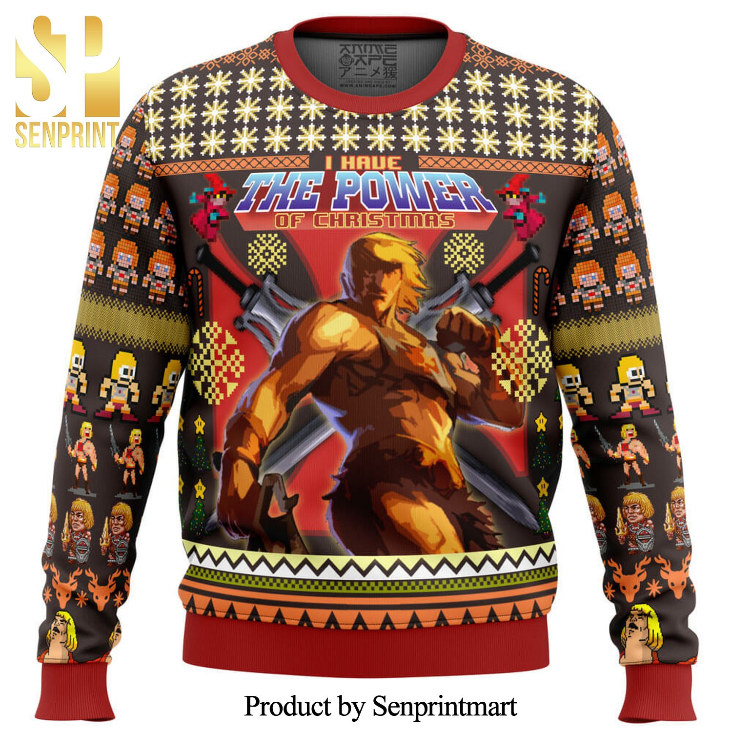 He-Man And Masters Of The Universe Knitted Ugly Christmas Sweater