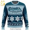 Hero Boy Face The Polar Express Knitted Ugly Christmas Sweater