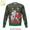 Henry Legolant Black Clover Knitted Ugly Christmas Sweater