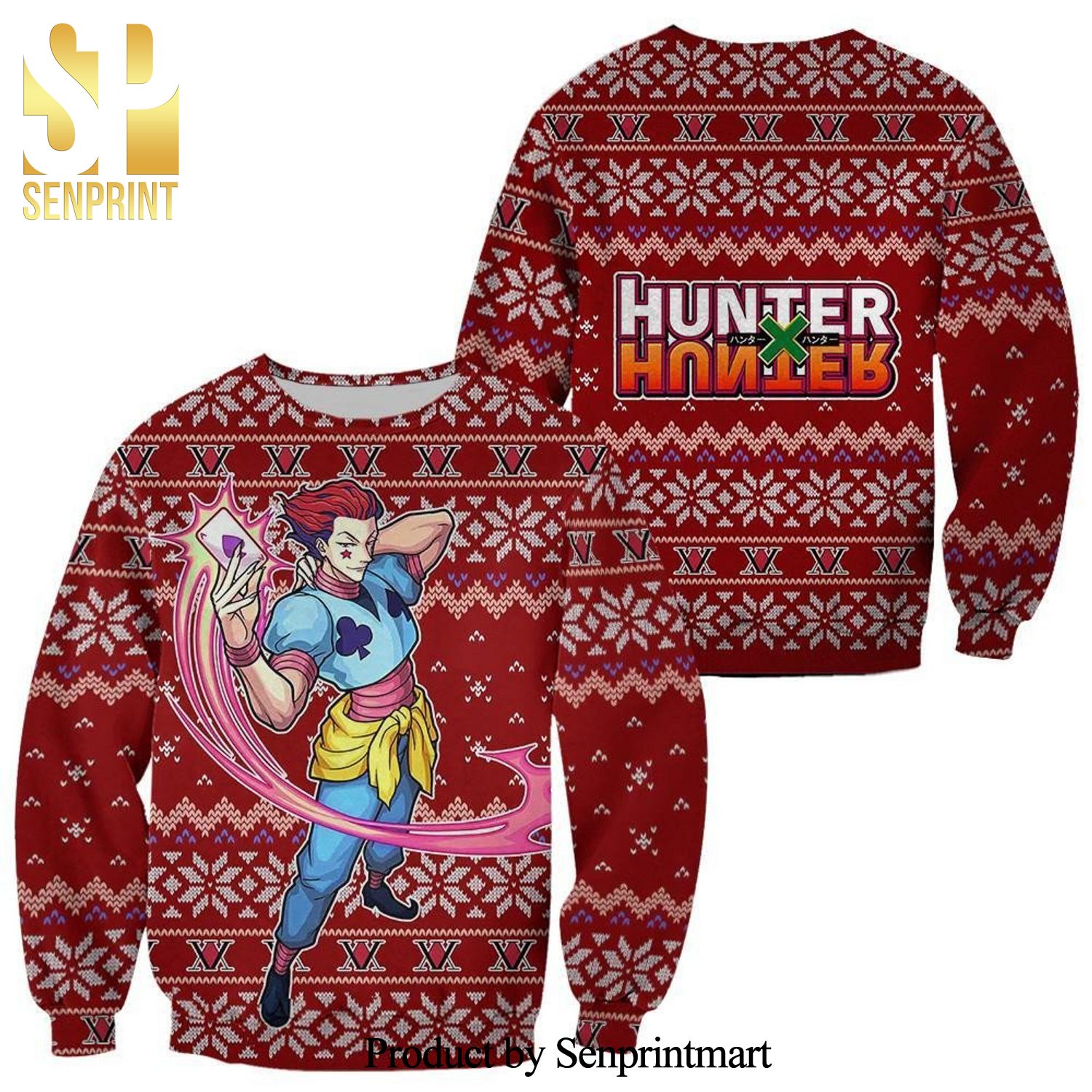 Hisoka Hunter X Hunter Knitted Ugly Christmas Sweater