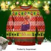 Home For The Holidays Flamingo Knitted Ugly Christmas Sweater