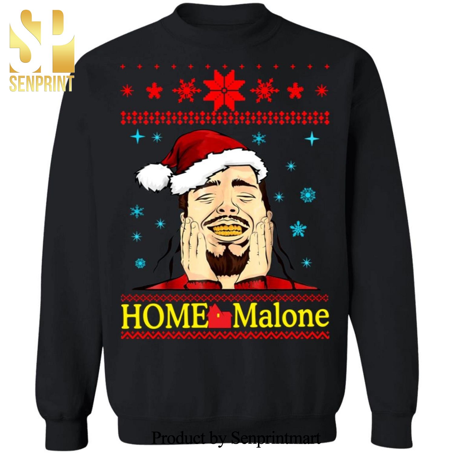 Home Malone Knitted Ugly Christmas Sweater