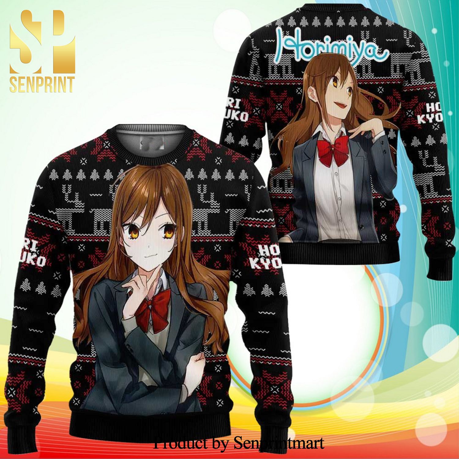 Hori Kyouko Horimiya Anime Knitted Ugly Christmas Sweater