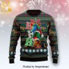 Horse Native American Pattern Knitted Ugly Christmas Sweater