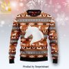 Horror Character Wrath And Knife Horror Movie Halloween Knitted Ugly Christmas Sweater