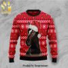 Horses Make Me Merry Knitted Ugly Christmas Sweater