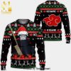 Horse Through Snow Knitted Ugly Christmas Sweater