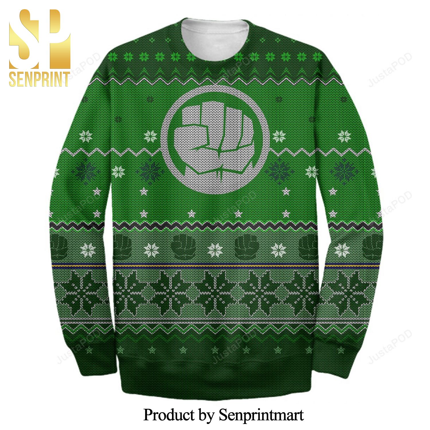 Hulk Marvel Knitted Ugly Christmas Sweater