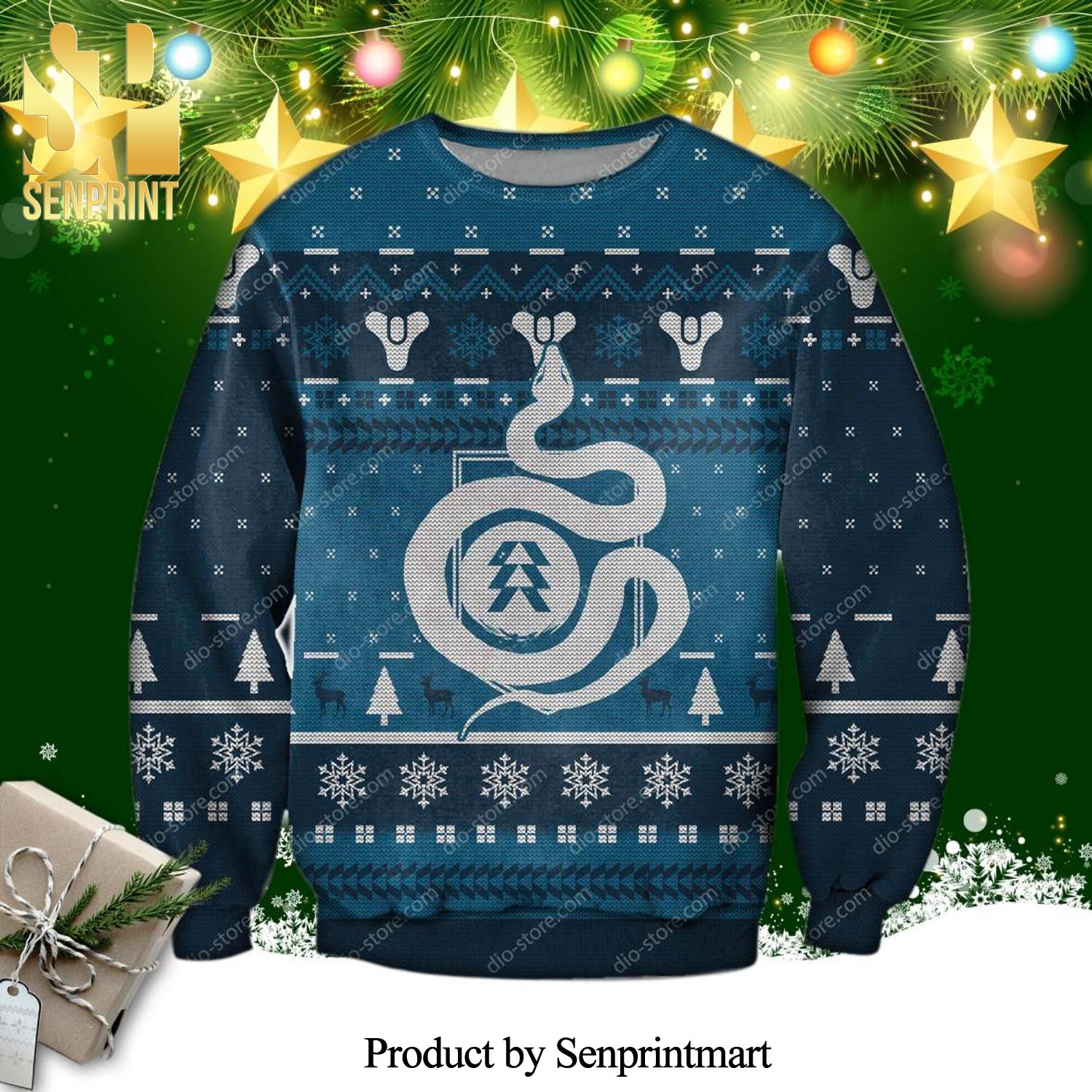 Hunter Destiny Knitted Ugly Christmas Sweater