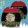 Horse And Christmas Tree Knitted Ugly Christmas Sweater