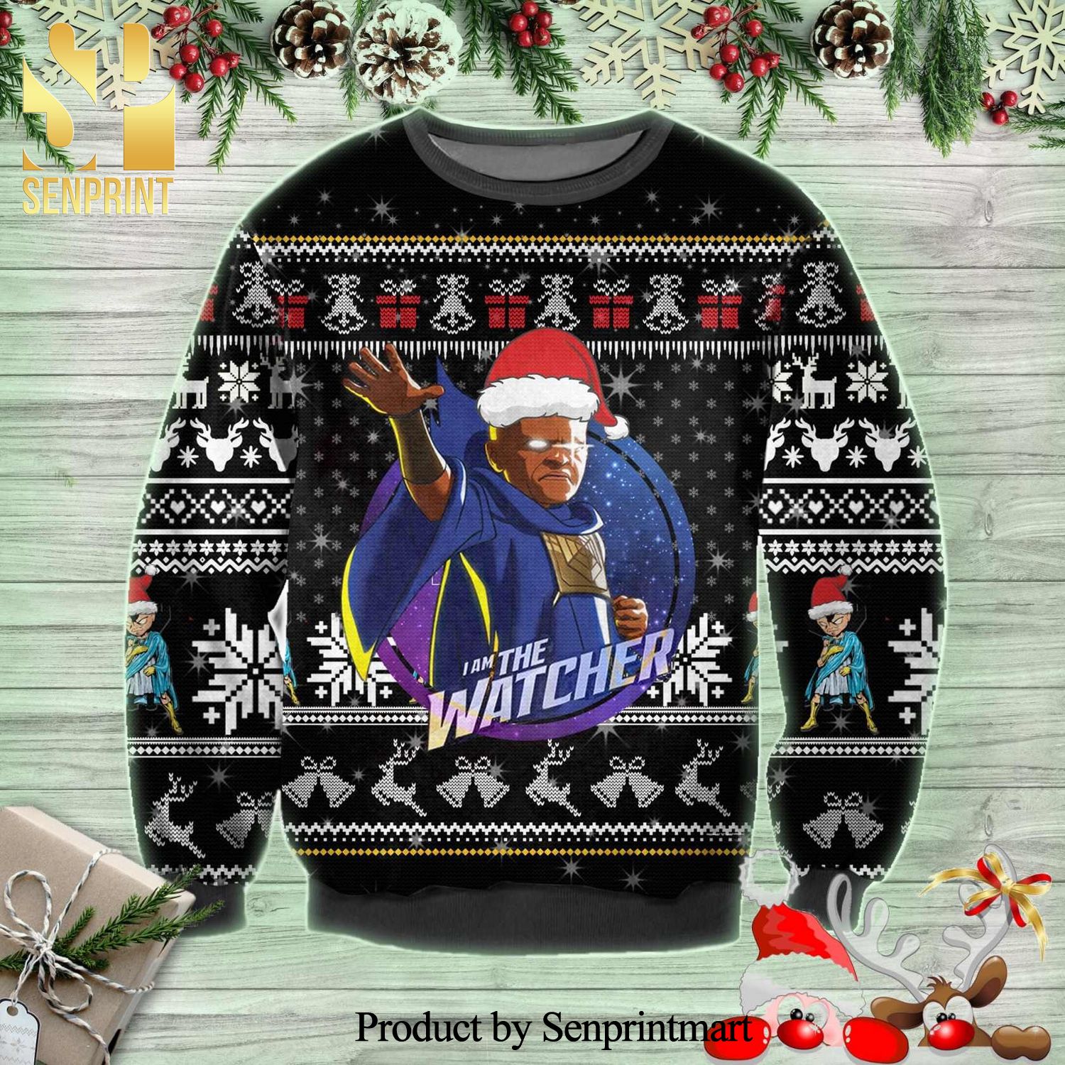 I Am The Watcher Marvel Knitted Ugly Christmas Sweater