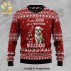 I Believe In Snuffleupagus Sesame Street Knitted Ugly Christmas Sweater