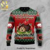 I Love You To The Moon And Back Black Cat Knitted Ugly Christmas Sweater