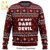 I’m Too Cute For The Naughty List Knitted Ugly Christmas Sweater