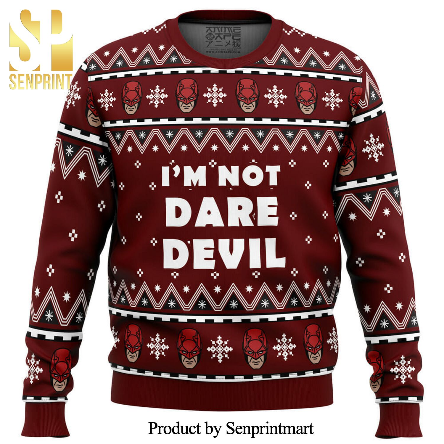 I’M Not Daredevil Marvel Knitted Ugly Christmas Sweater