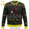 Impostor Hiding Among Us Premium Knitted Ugly Christmas Sweater