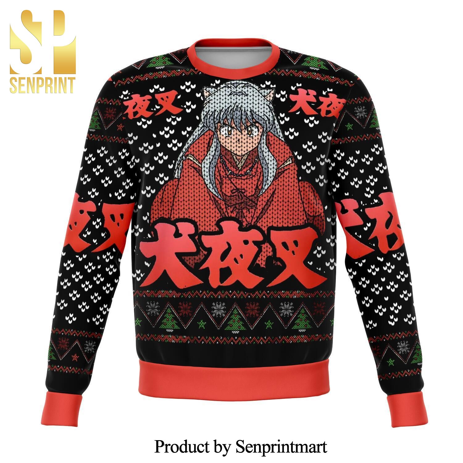 Inuyasha Anime Premium Knitted Ugly Christmas Sweater