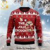 Is It Too Late To Be Good Cat Knitted Ugly Christmas Sweater