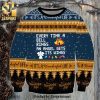 It’s a Wonderful Life Snowflake And Reindeer Knitted Ugly Christmas Sweater