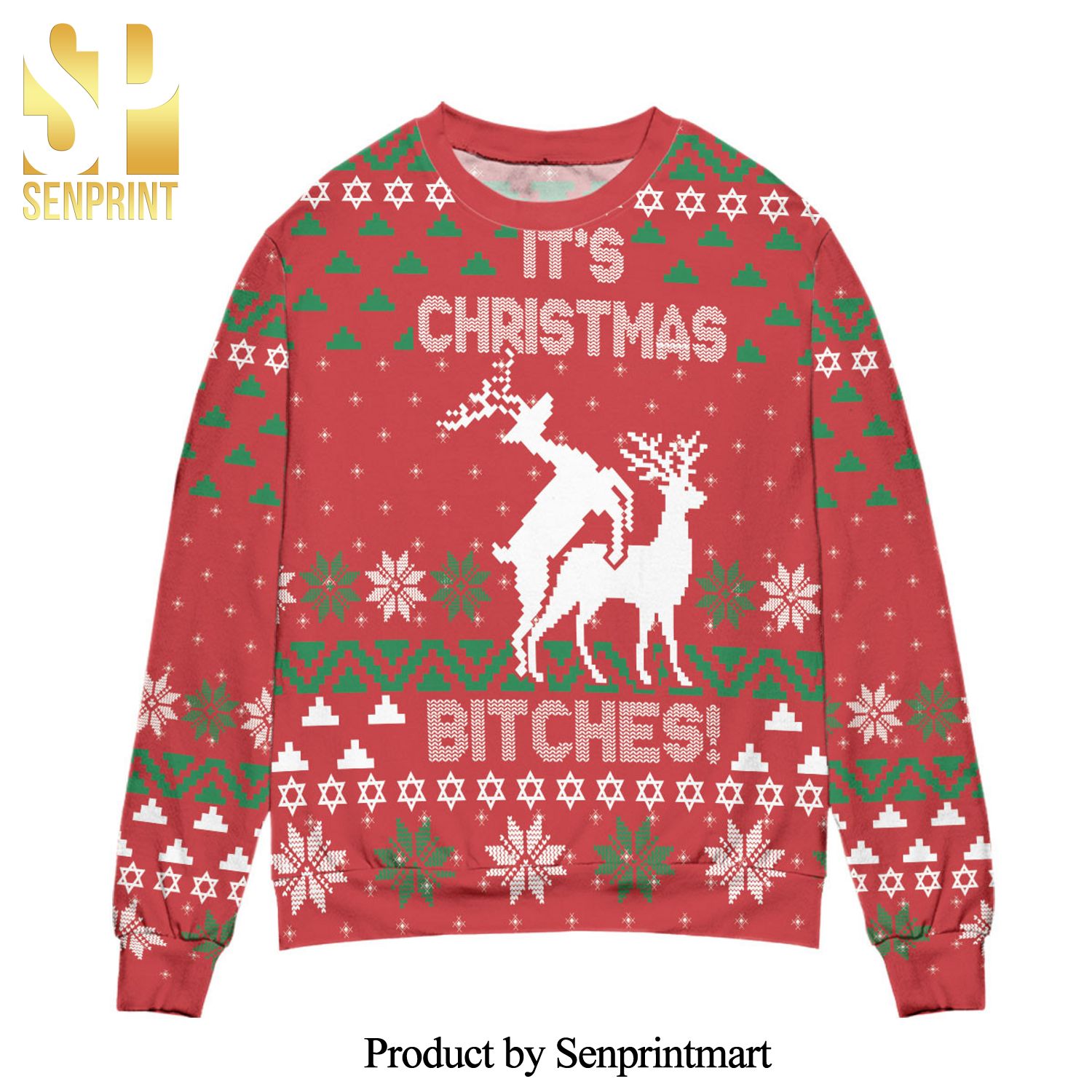 It’s Christmas Bitches Knitted Ugly Christmas Sweater