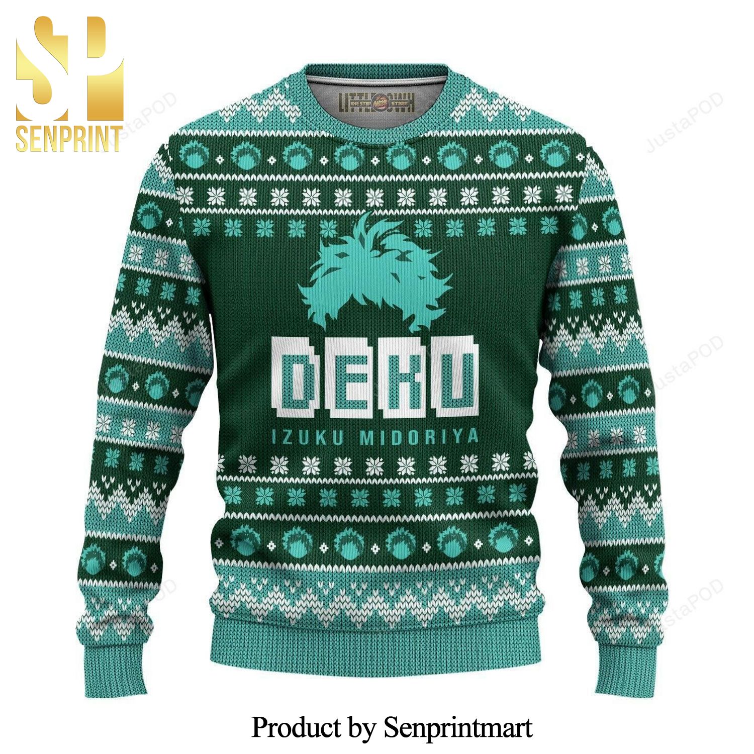 Izuku Midoriya Deku My Hero Academia Anime Manga Knitted Ugly Christmas Sweater