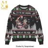 Jack Daniel’s No7 Logo Christmas Pattern Knitted Ugly Christmas Sweater – Black