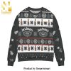 Jack And Sally The Most Wonderful Time Of The Year Knitted Ugly Christmas Sweater – Black